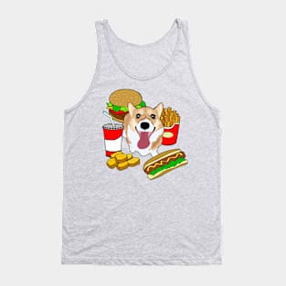 Fast Food Corgi Tank Top